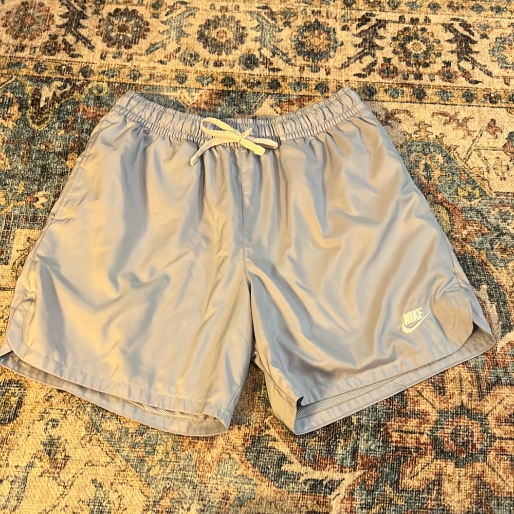 Blue nike drawstring shorts size M